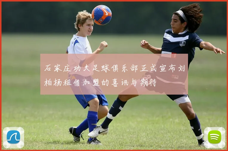 石家庄功夫足球俱乐部正式宣布刘柏杨租借加盟的喜讯与期待